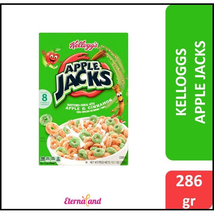 

Kelloggs Apple Jack Cereal - Sereal Kellogs Apel & Sinamon Impor Usa