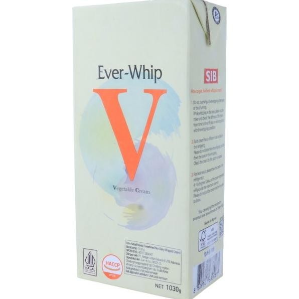 

Whipping Cream Ever Whip V 1 Ltr