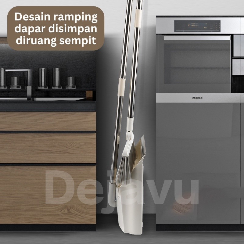 DEJAVU SET SAPU LANTAI PENGKI LIPAT BROOM SET SAPU IJUK ALAT PEMBERSIH LANTAI HSB648 PREMIUM