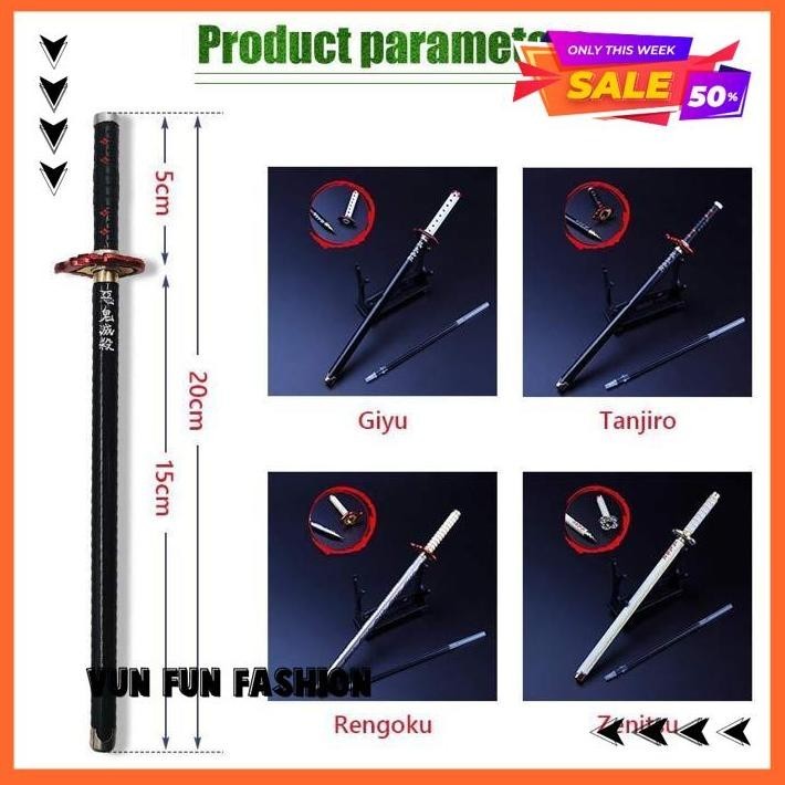 

PULPEN PEDANG SWORD PEN ZENITSU ANIME DEMON SLAYER KIMETSU NO YAIBA BEST PRODUK BY VUNFUNFASHION