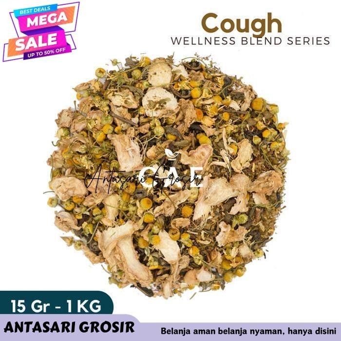 

COUGH | HERBAL TEA BLEND GREEN TEA GINGER CHAMOMILE THYME 15 GR - 1 KG PRODUK PILIHAN!!!