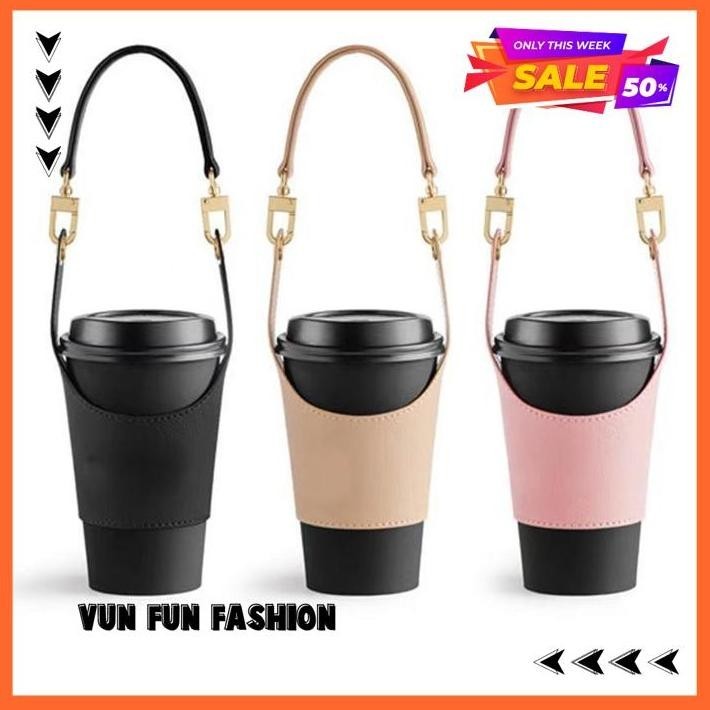 

TAS PAPER CUP HOLDER - TAS PAPER CUP SLEEVE LEATHER KOPI GELAS HOLDER - TAS GELAS KERTAS KOPI - TAS TUMBLER HOLDER KUALITAS TERBAIK BY VUNFUNFASHION