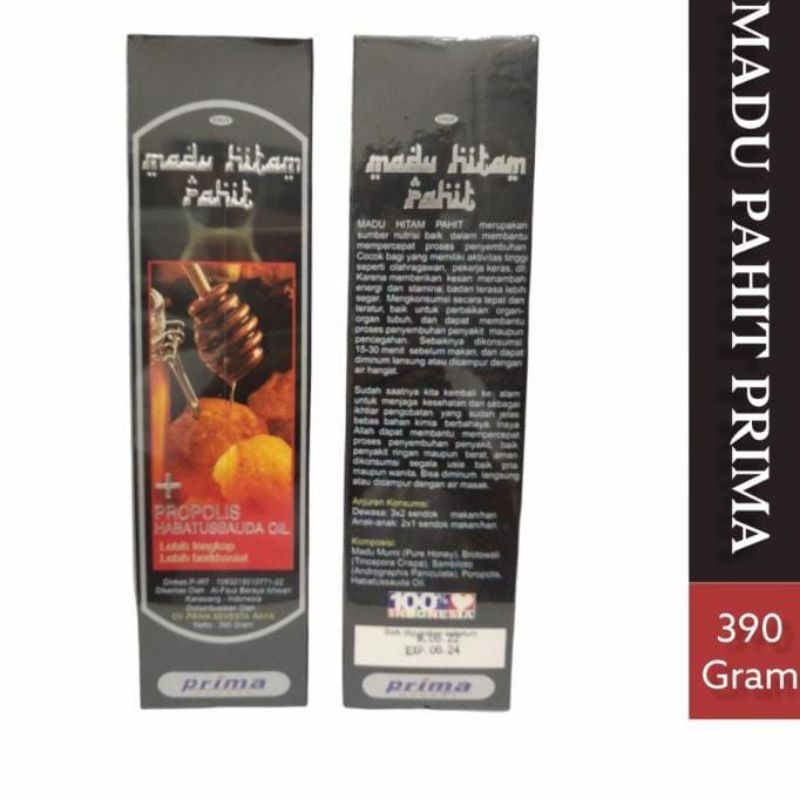 

Madu Hitam Pahit Al Fauz Prima Herbal 390gr Asli Orginal / Madu Pahit Prima Herbal Al Fauz Plus Propolis Habbatussauda 390gr / Madu Pahit Prima Herbal + Habbatussauda Propolis Al Fauz 390gr