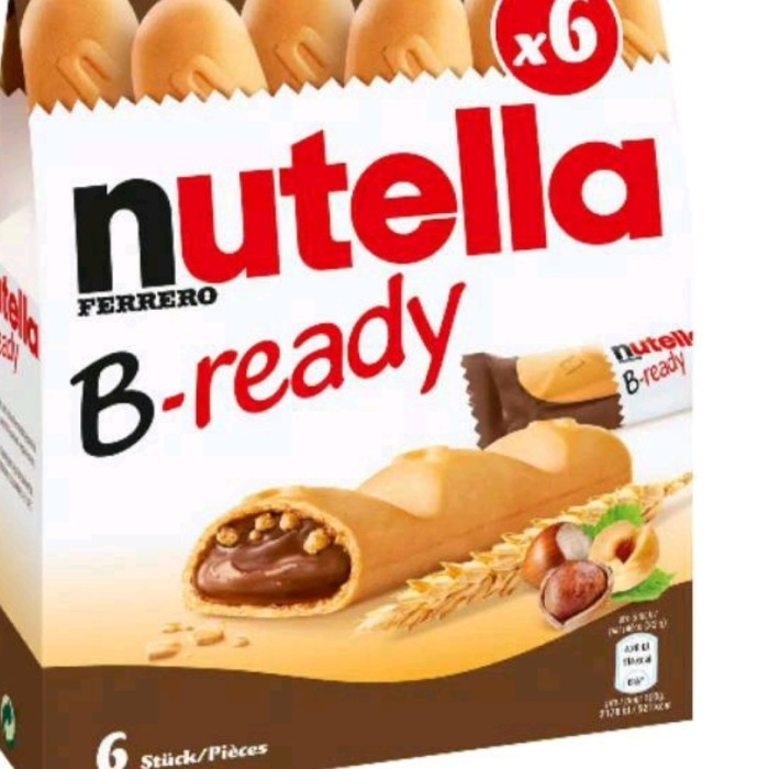 

LIMITED EDITION nutella b ready / biskuit isi nutella coklat.