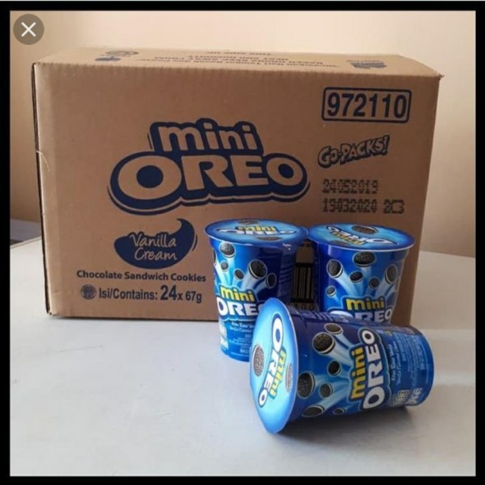 

TERLENGKAP Mini Oreo Cup 61,3Gr x 24Pcs