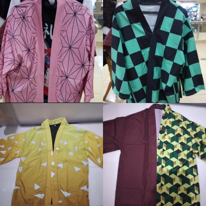 Kimono kimetsu no yaiba tanjirou zenitsu giyuu ukuran xl & xxl