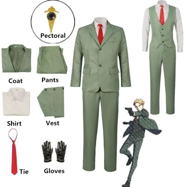 READY Loid forger wig costume shoes cosplay spy x family - Fullset ex.shoe