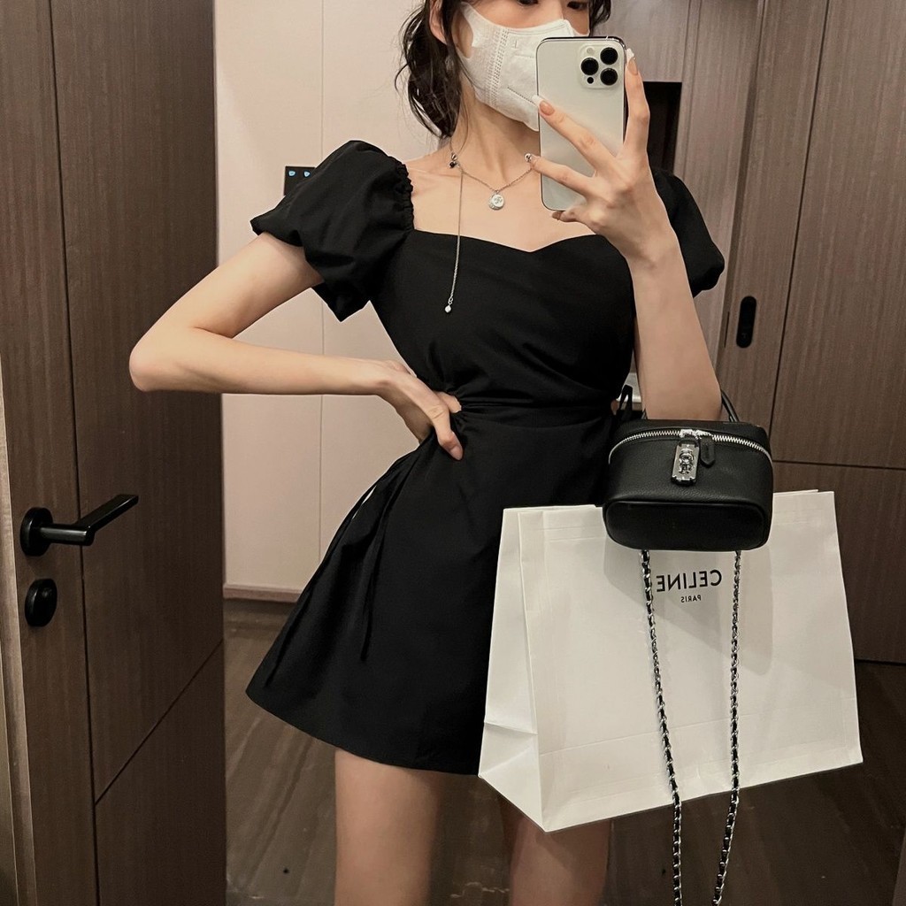 [Cream Winnie]Rok pendek serbaguna yang memperlihatkan pinggang segar gaya Korea untuk wanita