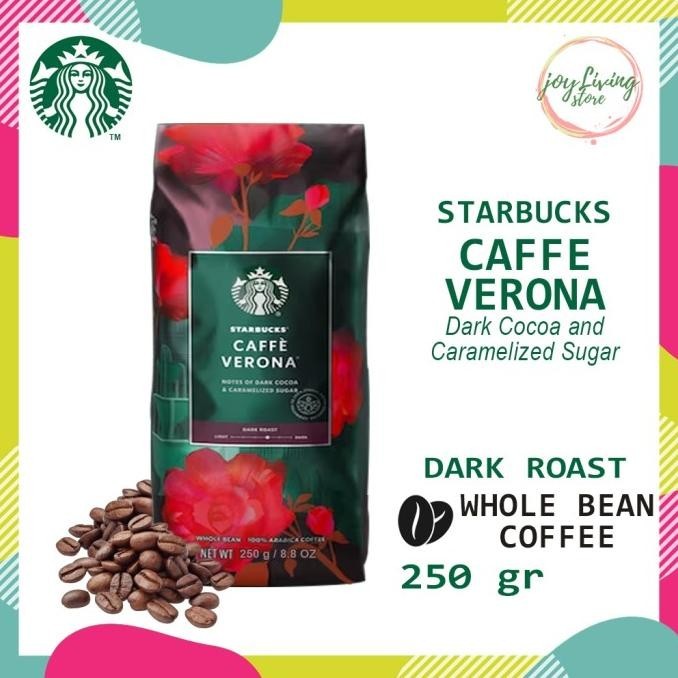 

_* Kopi Starbucks Whole Bean Caffe Verona Dark Roast Coffee Bag 250g *_