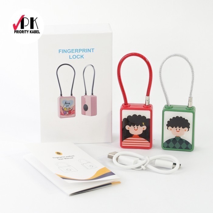 Exclusive Gembok Sidik Jari Pintar Serbaguna Lucu Smart Fingerprint Padlock Sg-100 Daily Use