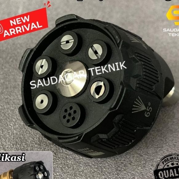 Qui Relese Nozzle Spray 6 In 1 Nozzle Putar Jet Cleaner 360 Derajat