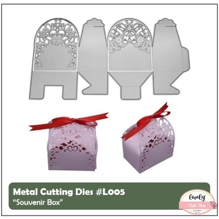 

Ready Metal Cutting Dies - Wedding Souvenir Candy Box Utk Gifts, Scrapbook