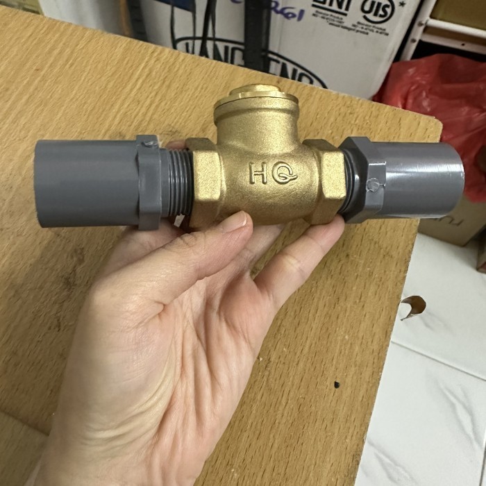 CHECK VALVE TABOK KLEP 3/4" HQ KUNINGAN + SDL 3/4"