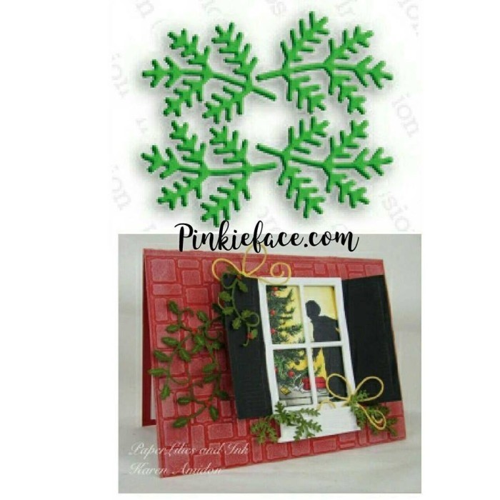 

Ready *Dies Scrapbook Fir Sprig Set / Cetakan Pisau Pon Daun