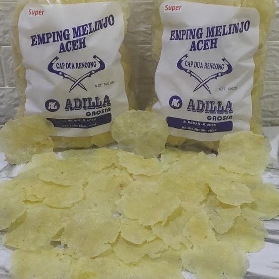 

Emping Melinjo Aceh Lebar Dan Tipis Kemasan 500Gr