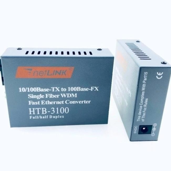 NETLINK HTB 3100 MEDIA CONVERTER FIBER OPTIC  FIBER OPTIC HTB-3100 2807T