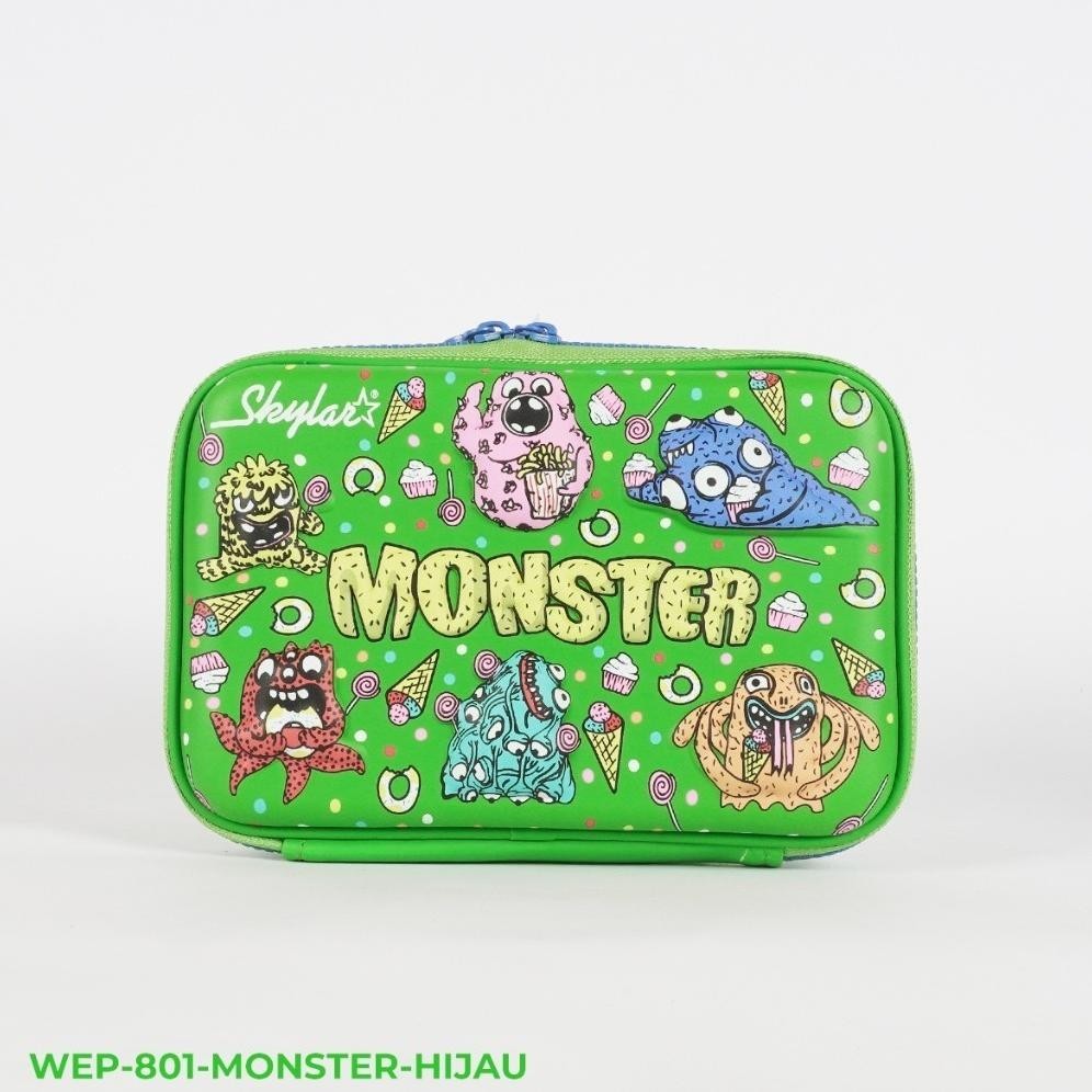 

u-45 Kotak Pensil 3D Anak Sekolah Hardcase Kotak Alat Tulis Pencil Timbul Besar Hemat