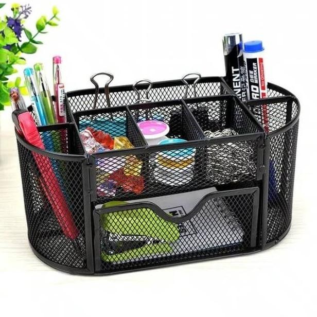 

yui-7 Pen Holder 9088 Memo Desk Set Organizer Berkualitas