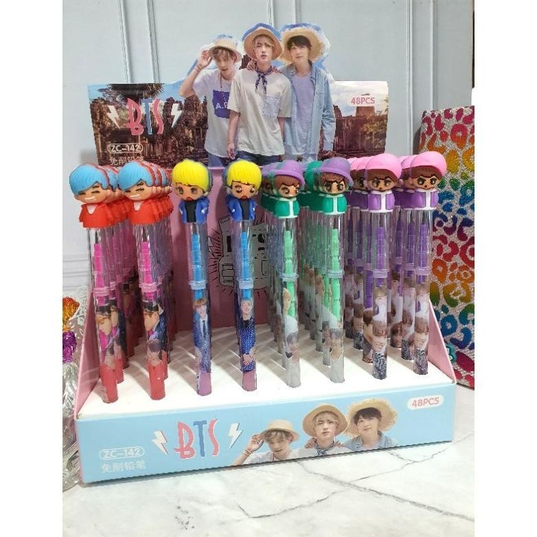 

VEX-2126 (48pc/56pc) pensil lantu susun/pensil susun karakter/pensil cabut/LANTU 1 BOX BESAR Terlaris