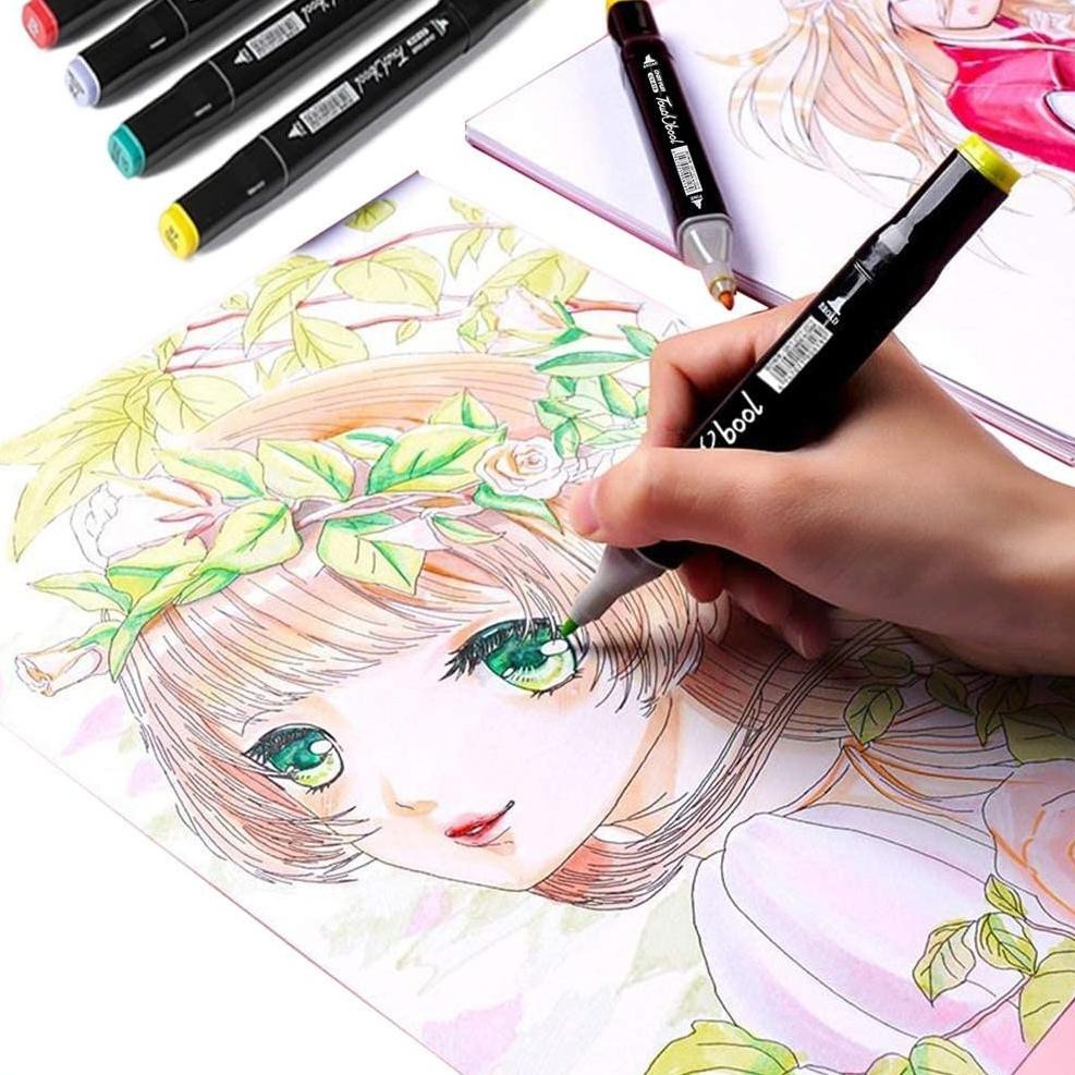 

rt-4 TouchFive 168/120/80/60/48 Warna Sketsa Spidol Umum General Marker Set Animation Markers Hemat