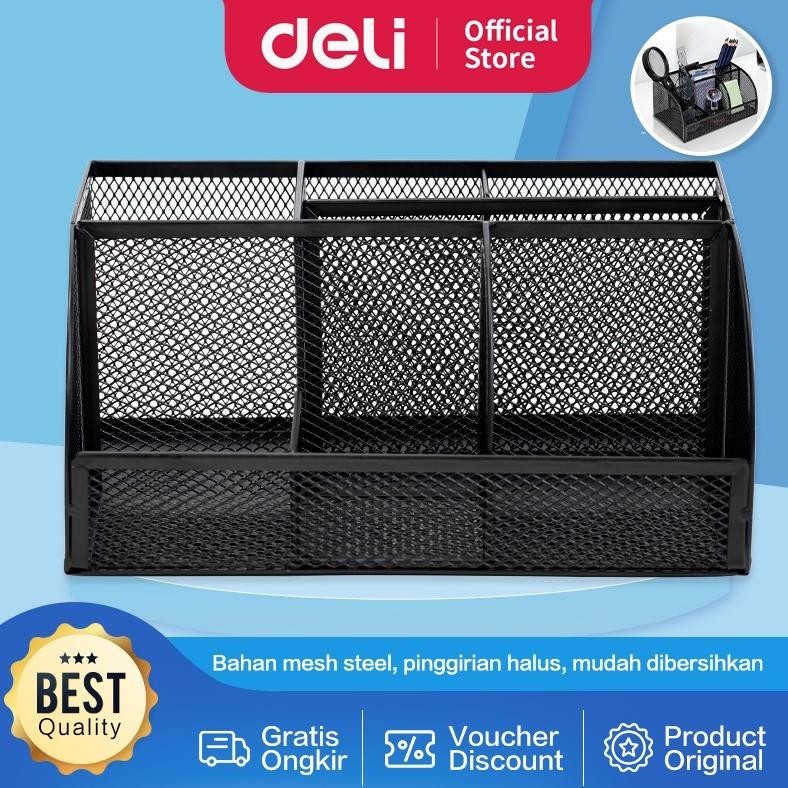 

dvc-78 Deli Desk Organizer Tempat Alat Tulis Warna Hitam, Bahan Kuat dan Berkualitas 8903 Termurah