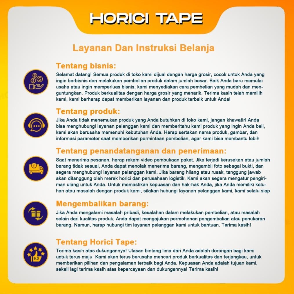

er-79 HORICI 1 SLOP 6 PCS 45MM*100Y TAPE MURAH SUPER CLEAR LAKBAN BENING DAN COKLAT Murah