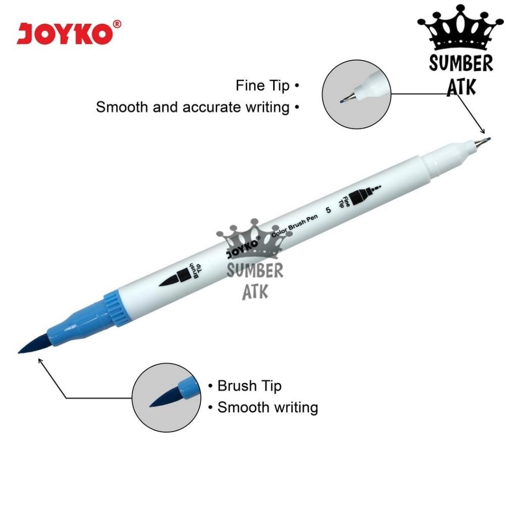 

rt-342 Color Brush Pen Pena Kuas Warna Joyko CLP-07 24 Warna Color DBP-24 Berkualitas