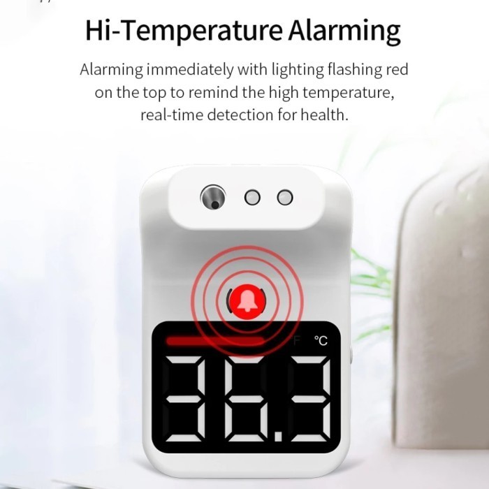 Termometer Dinding Infrared Counter Pengukur Suhu Badan Tempel K3 Mini
