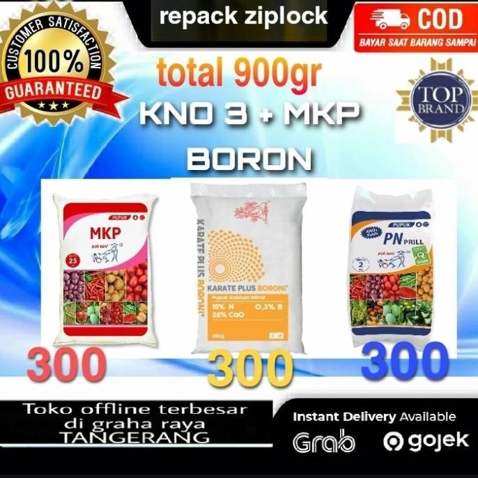 Pupuk Anggur Repack total 900gram Mkp kno3 Boroni