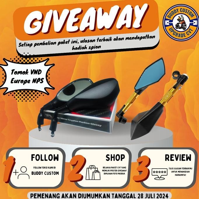 Paket Full Upgrade Cvt Mio Smile Mio Karbu Mio Soul - Paket Cvt Full Upgrade Mio Smile Karbu Mio Sou