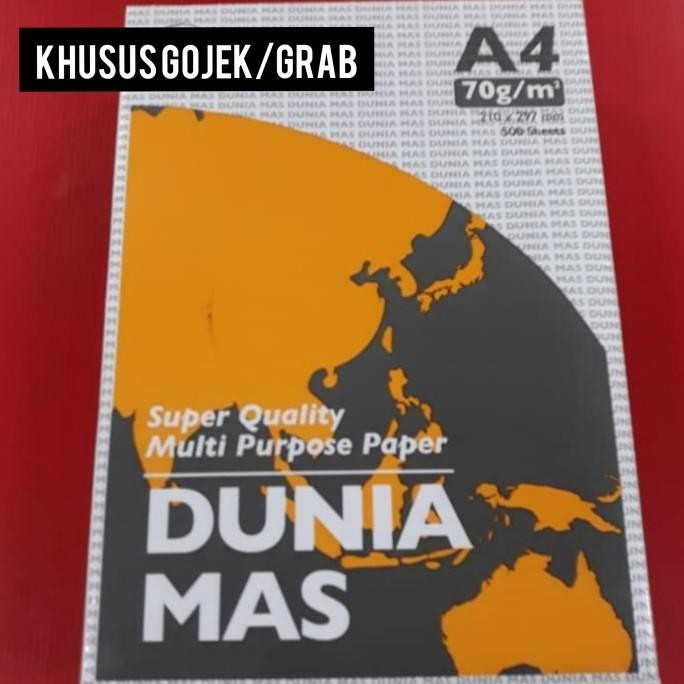 

Terlaris Kertas Fotocopy Hvs (Dus) / Photocopy Paper A4 75 Gr Dunia Mas (Box) Ready Stok