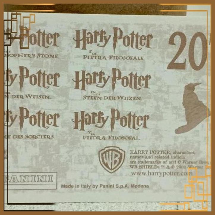 

[WDE] STIKER PANINI HARRY POTTER PHILOSOPHER'S STONE DRACO MALFOY SLYTHERIN