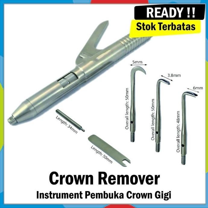 Crown Remover Dental Kit Instrument Pembuka Crown Gigi