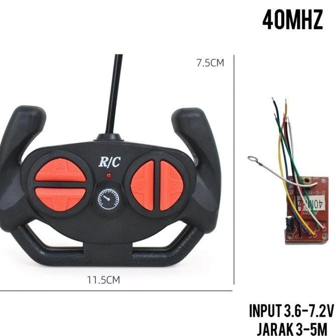 KAPAL RACING PCB01 KOMPLIT MODUL PCB RC DAN REMOTE RC MOBIL RC 4CH /
