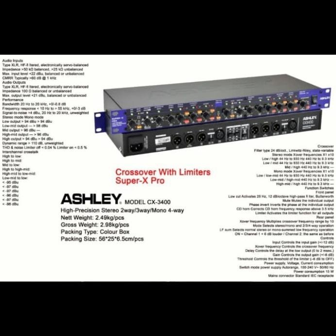 CROSSOVER ASHLEY CX-3400 / CX3400 /CX 3400 ORIGINAL