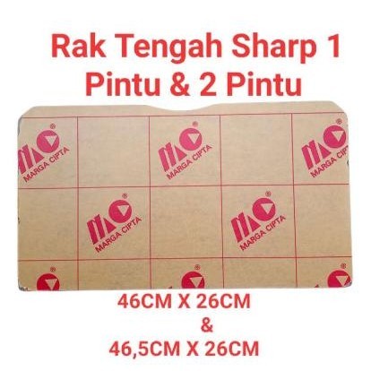 RAK TENGAH KULKAS SHARP 1PINTU DAN 2 PINTU TRAY ACRYLIC/RAK AKRILIK