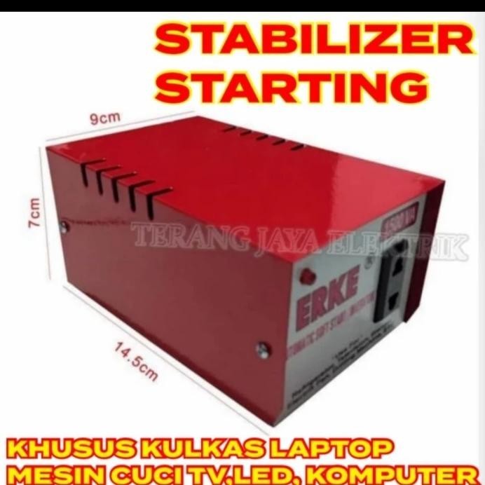 STABILIZER STARTING 1500WATT SLOW OTOMATIS UNTUK KULKAS TV KULKAS