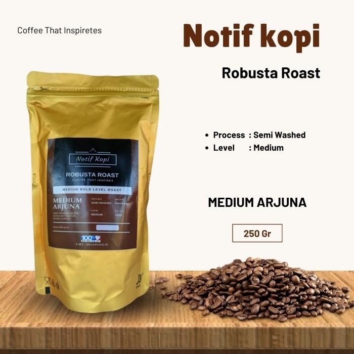 

Robusta Roast Notif Kopi 250 Gram Original Promo