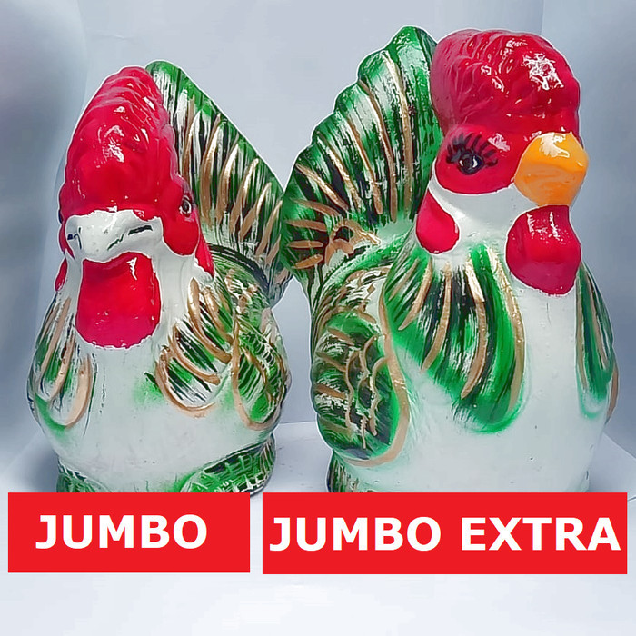 Celengan tanah liat ayam jumbo besar tipe bergaransi