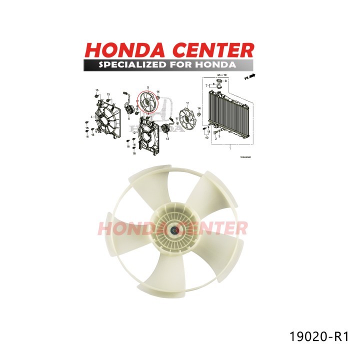 BALING DAUN KIPAS RADIATOR BRIO 2015 2017 DAUN KIPAS RADIATOR HRV