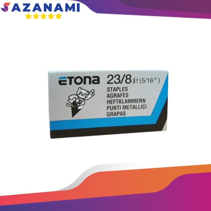 

Baru ISI STAPLES ETONA 23/8 REFILL STAPLER (5/16) STAPLER TEMBAK STAPLE GUN saz4 Buru Order