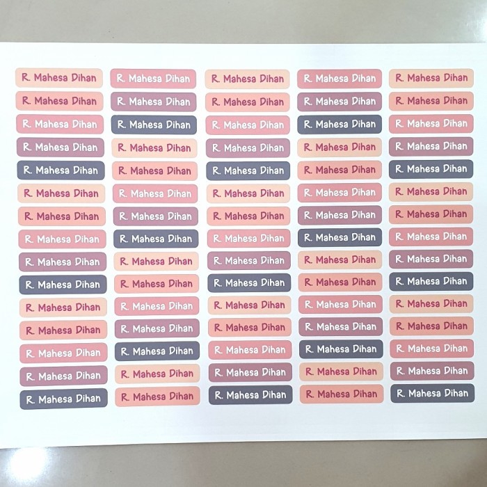 

Sale Stiker Sablon Label Nama Untuk Di Kain / Baju Permanent