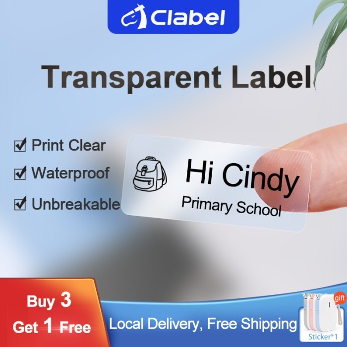 

Sale Clabel Label Sticker Transparan 14Mmx40Mm
