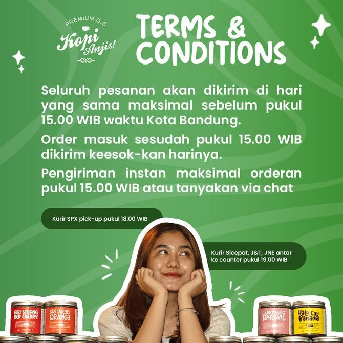 

Biji Kopi Arabica Gayo Lemon Fizz 200 Gr - Anjis Genuine Beans