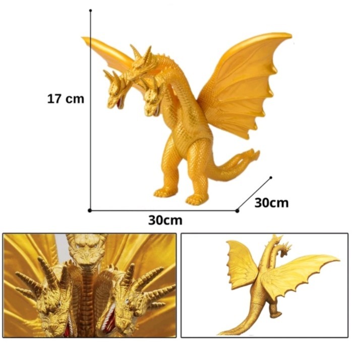 Godzilla Ghidorah King Of Monster Kaiju Dragon Naga Ghidorah