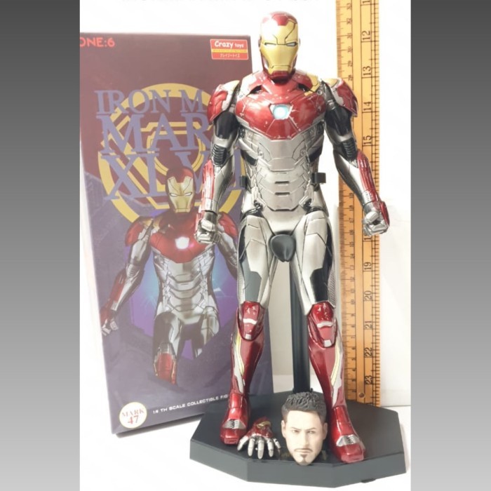 IRON MAN MK 50 ACTION FIGURE EMPIRE TOYS MARVEL AVENGERS CRAZY TOYS