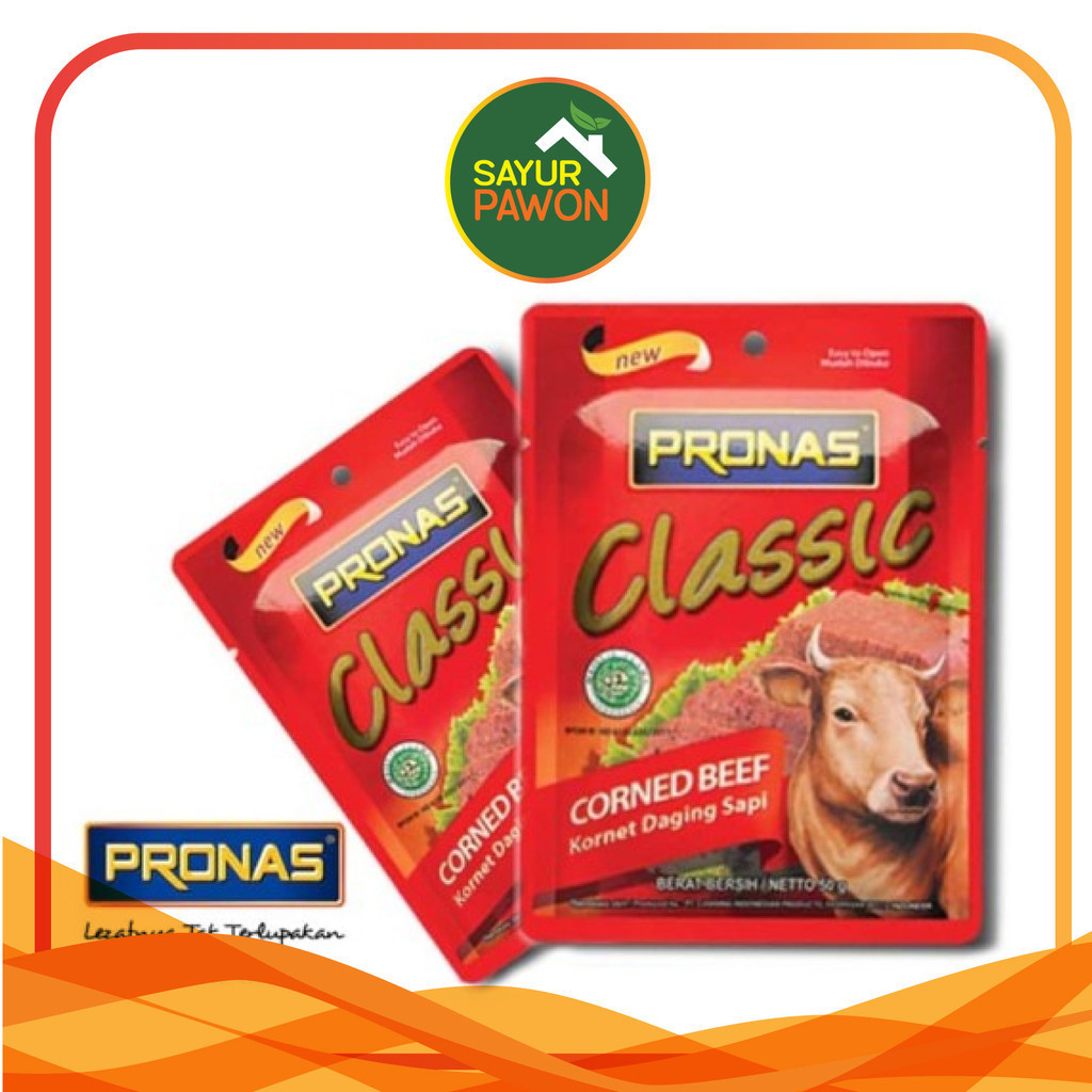

Corned Beef Classic Pronas sachet 50 Gram - Kornet Daging Sapi