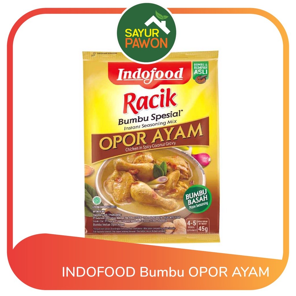

Bumbu Basah INDOFOOD OPOR AYAM kemasan 45 gram