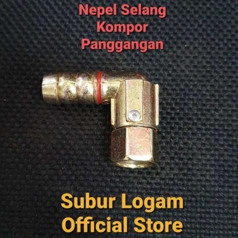 Nepel Selang Gas Kompor Panggangan Serbaguna Elbow Diskon