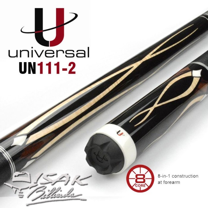 Terlaris Universal Un111-2 Cue - Radial - Kamui Billiard Stick Pool Stik Biliar